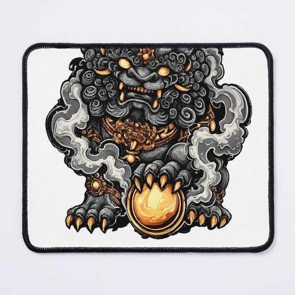 Item preview, Golden Guardian Lion Oriental Style designed and sold by HOPPER420.