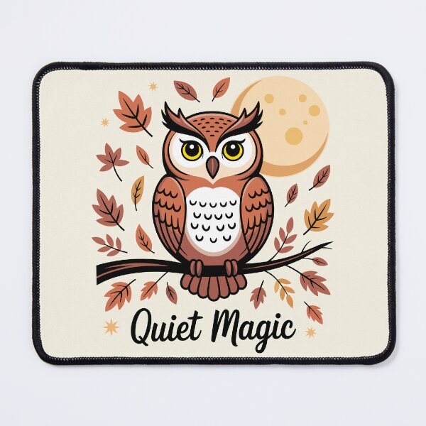 Item preview, Quiet Magic Owl - Whimsical Cottagecore Forest Art designed and sold by ArthousePromos.