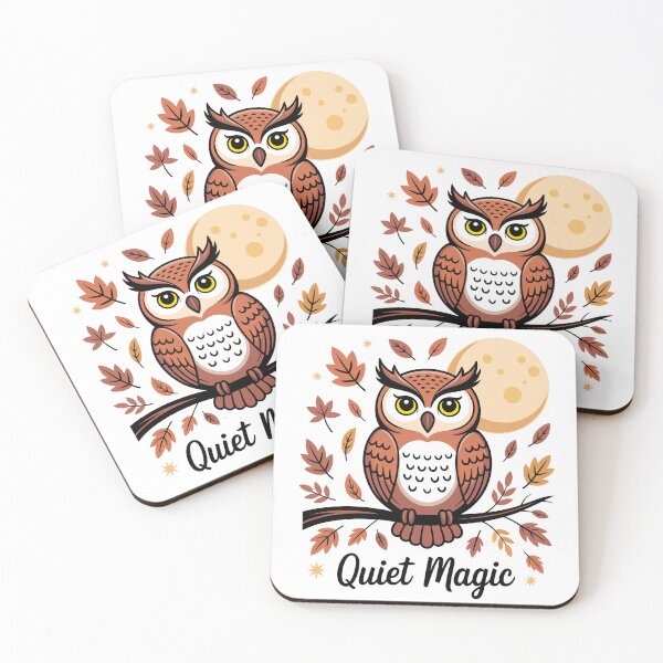 Item preview, Quiet Magic Owl - Whimsical Cottagecore Forest Art designed and sold by ArthousePromos.