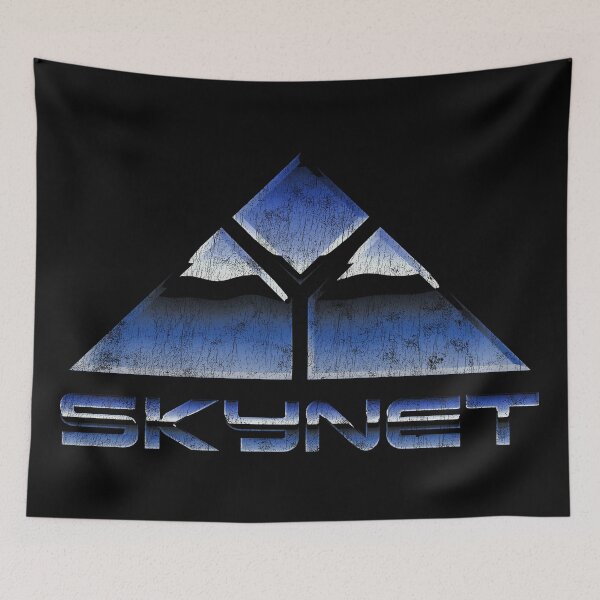 Item preview, Skynet Metallic Logo Terminator Distressed designed and sold by Power Up Prints.