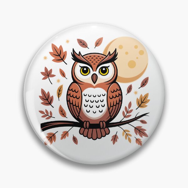 Item preview, Autumn Forest Owl - Whimsical Nature Illustration designed and sold by ArthousePromos.