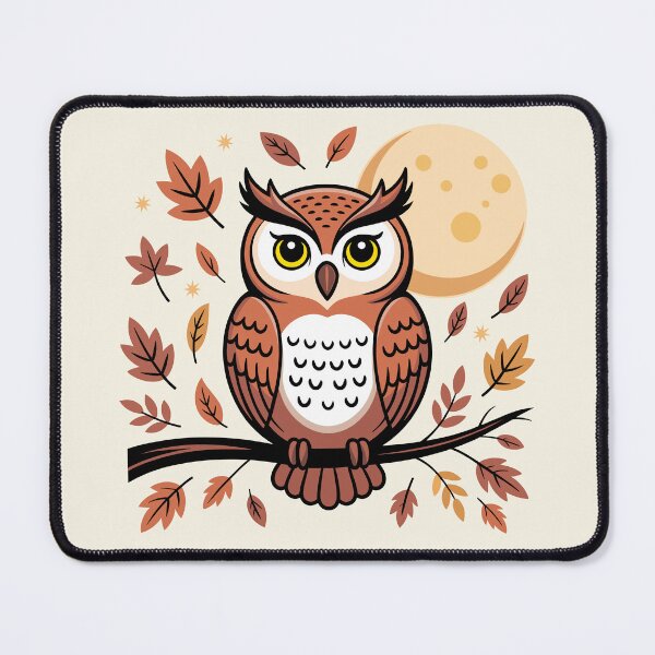 Item preview, Autumn Forest Owl - Whimsical Nature Illustration designed and sold by ArthousePromos.
