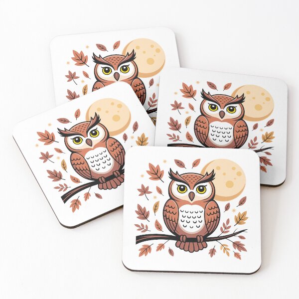 Item preview, Autumn Forest Owl - Whimsical Nature Illustration designed and sold by ArthousePromos.