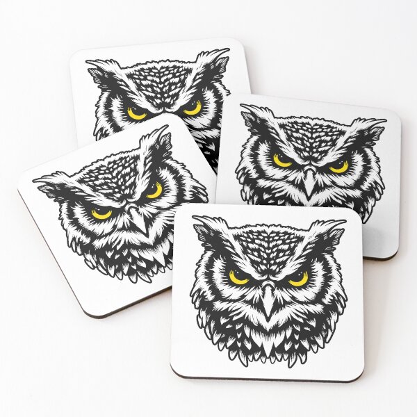 Item preview, Intense Great Horned Owl - Gritty Wildlife Graphic designed and sold by ArthousePromos.