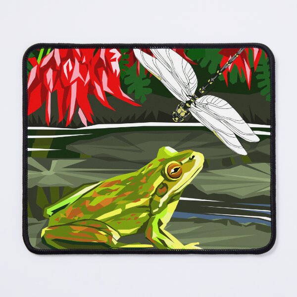 Item preview, Bell Frog and Dragon fly designed and sold by Ira Mitchell.