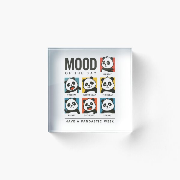 Item preview, Kawaii Panda Mood of the Day designed and sold by HBDStudio.