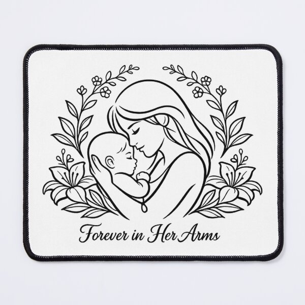 Item preview, Forever in Her Arms Line Art designed and sold by Mindful56.