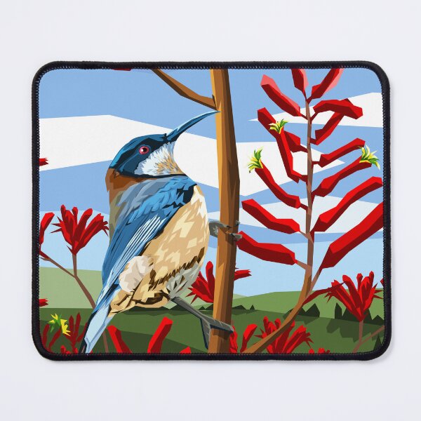 Item preview, Eastern Spinebill in Kangaroo Paw flowers designed and sold by Ira Mitchell.