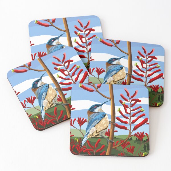 Item preview, Eastern Spinebill in Kangaroo Paw flowers designed and sold by Ira Mitchell.
