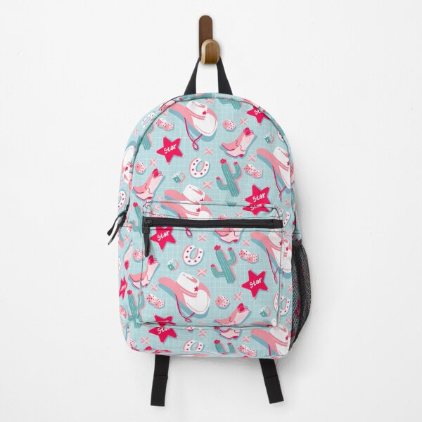 Item preview, Copy of Cute Cowgirl Aesthetic Pattern Pink Turquoise Western Icons designed and sold by MinimalAnGo.