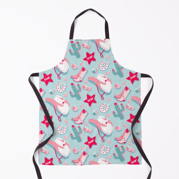 Item preview, Copy of Cute Cowgirl Aesthetic Pattern Pink Turquoise Western Icons designed and sold by MinimalAnGo.