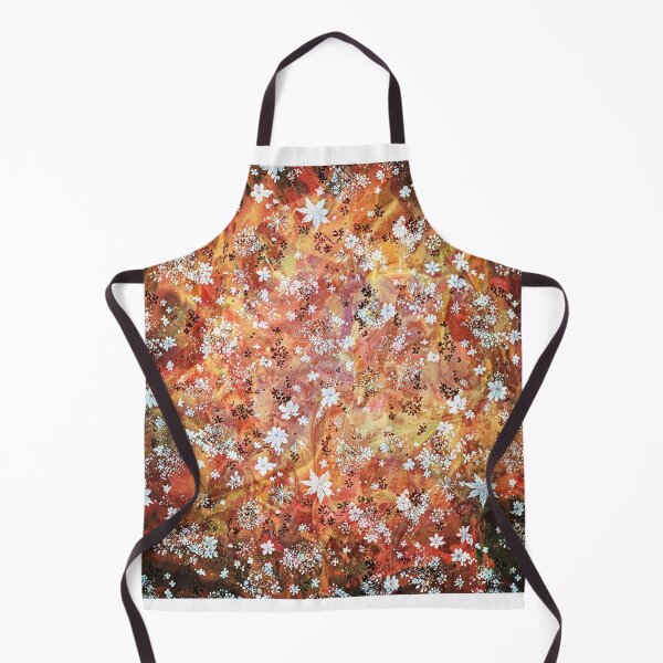 Item preview, Autumn Fire Snowflakes | Bohemian Floral Abstract Pattern designed and sold by WitchyBotanicaArt.