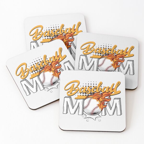 Artikelvorschau, Baseball Mom Flaming Ball Sports Design entworfen und verkauft von UltraView.