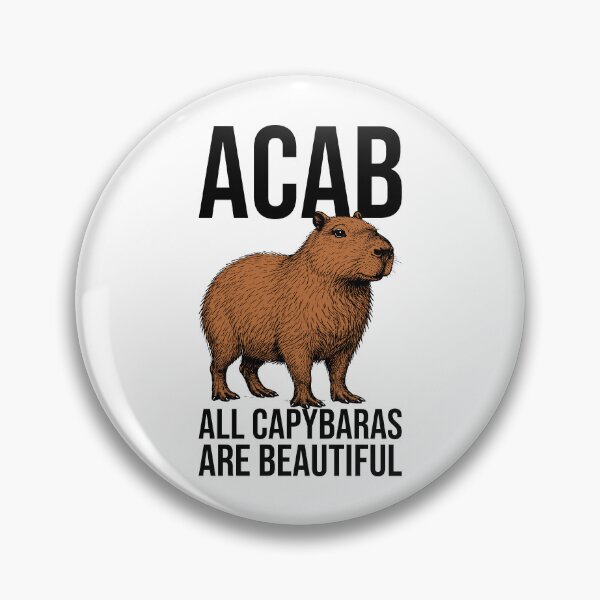 Item preview, ACAB – All Capybaras Are Beautiful | Cute Capybara Illustration designed and sold by xndrlab.