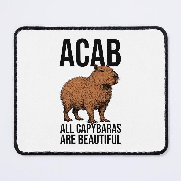 Item preview, ACAB – All Capybaras Are Beautiful | Cute Capybara Illustration designed and sold by xndrlab.