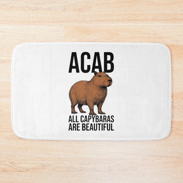 Item preview, ACAB – All Capybaras Are Beautiful | Cute Capybara Illustration designed and sold by xndrlab.