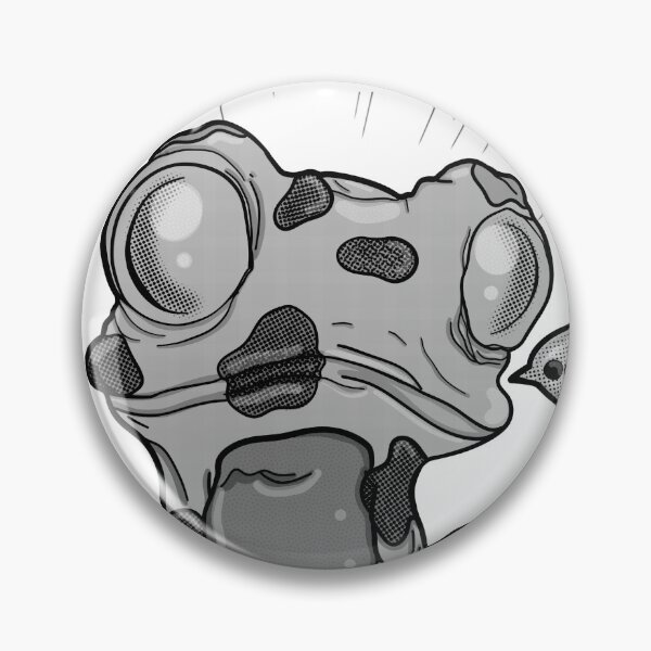 Item preview, Shocked Cartoon Frog with Speech Bubble and Speed Lines designed and sold by immortalmoonimp.