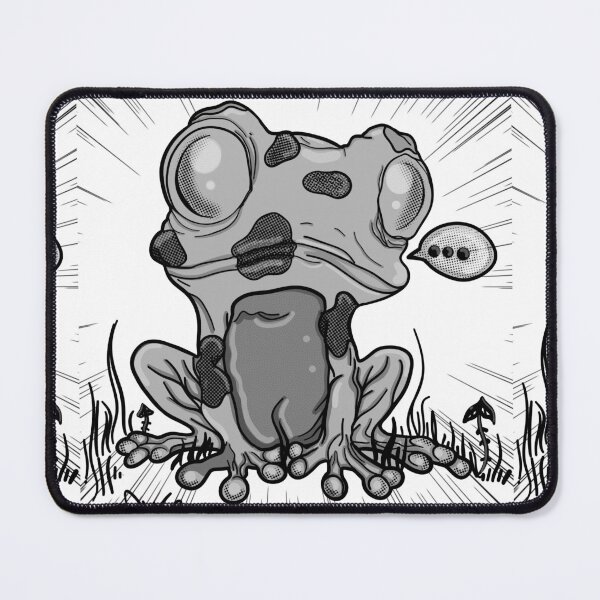 Item preview, Shocked Cartoon Frog with Speech Bubble and Speed Lines designed and sold by immortalmoonimp.