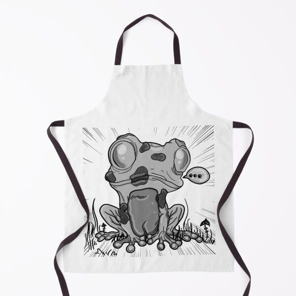 Item preview, Shocked Cartoon Frog with Speech Bubble and Speed Lines designed and sold by immortalmoonimp.