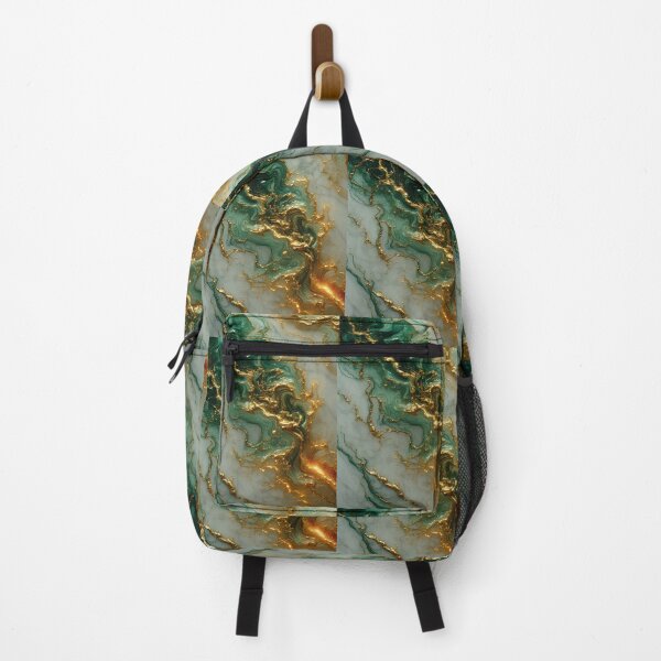 Item preview, Luxury Emerald Green and Gold Alcohol Ink designed and sold by Pixel Prism Studio.