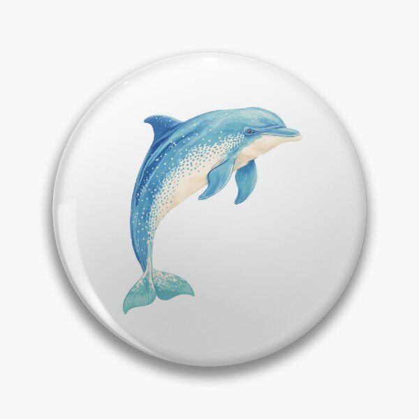 Item preview, Dolphin Illustration – Minimal Ocean Animal Art with Coastal Aesthetic designed and sold by BobaBunny76.
