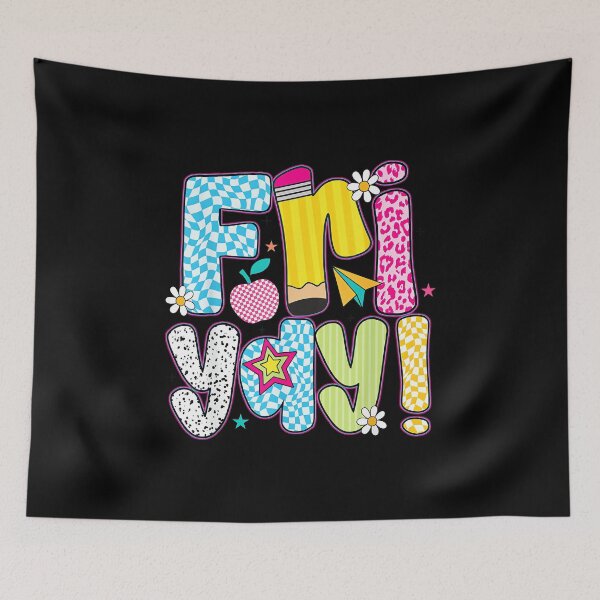 Item preview, Fri-Yay Happy Friday Funny Weekend Teacher Back to School designed and sold by ElaineOSantamar.