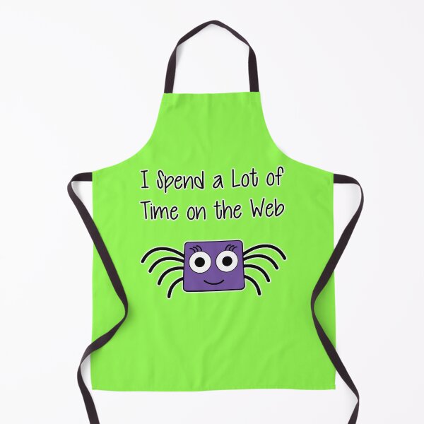Item preview, I Spend a Lot of Time on the Web – Funny Spider Pun designed and sold by Lainey1978.