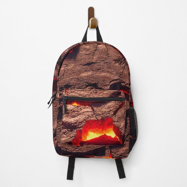 Item preview, Molten Earth – Cracked Lava Surface, Fiery Abstract Texture Art designed and sold by Prequa Designs.