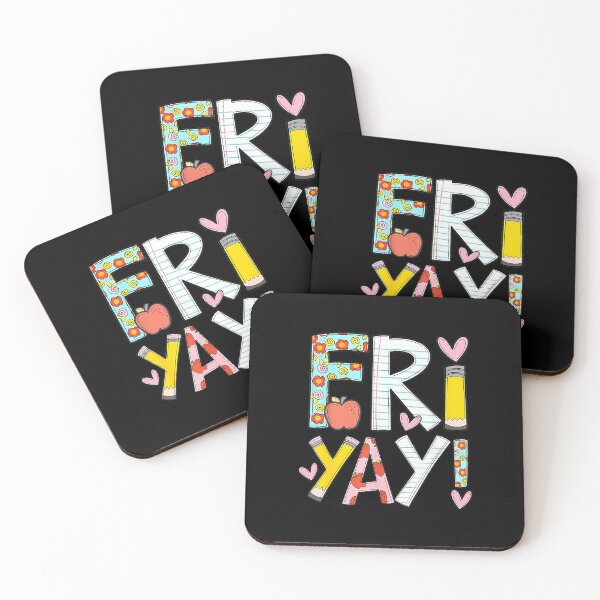 Item preview, Fri-Yay Happy Friday Funny Weekend Teacher Back to School designed and sold by ElaineOSantamar.
