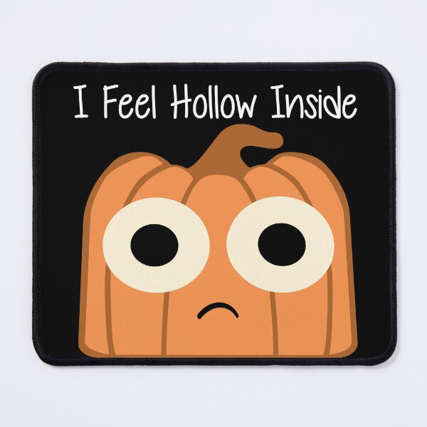 Item preview, I Feel Hollow Inside-Black – Funny Pumpkin Pun designed and sold by Lainey1978.