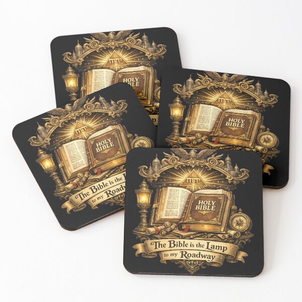 Item preview, The Bible is the Lamp to My Roadway – Tetragrammaton Holy Bible Tartarian Art | Spiritual Christian Wall Art | Emoji Emblems designed and sold by Emoji Emblems.