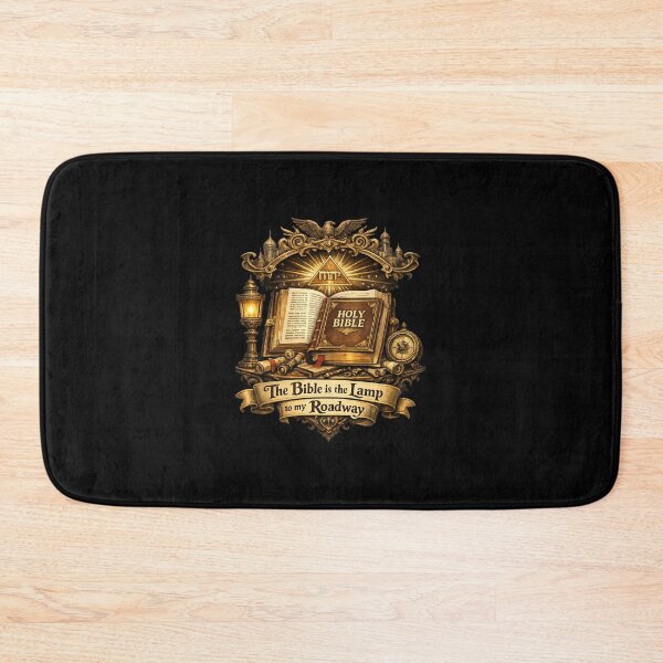 Item preview, The Bible is the Lamp to My Roadway – Tetragrammaton Holy Bible Tartarian Art | Spiritual Christian Wall Art | Emoji Emblems designed and sold by Emoji Emblems.