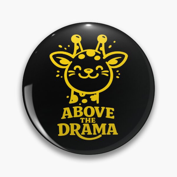Item preview, Cute Giraffe Above The Drama Funny Animal Quote Minimalist Design designed and sold by JonelCrafts.
