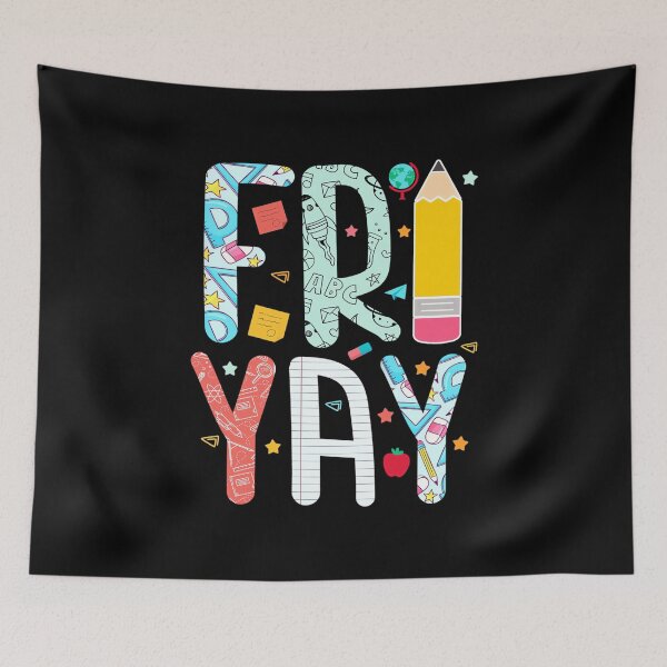 Item preview, Happy Fri-Yay Friday Lovers Fun Teacher Life FriYay Weekend designed and sold by ElaineOSantamar.