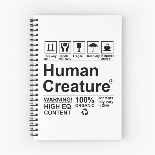 Item preview, Human Creature Packaging Label — Funny High EQ Content Organic Sarcastic Typography designed and sold by Colorful-Garden.