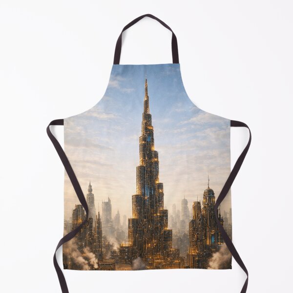 Item preview, Steampunk Dubai Burj Khalifa - Poster (Portrait) designed and sold by Altered Art By Steve.