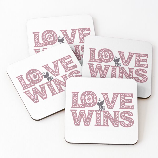 Item preview, LOVE WINS TEXT  designed and sold by Toccami la mano e ti sentirò.