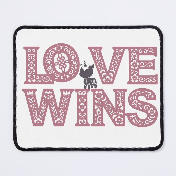 Item preview, LOVE WINS TEXT  designed and sold by Toccami la mano e ti sentirò.