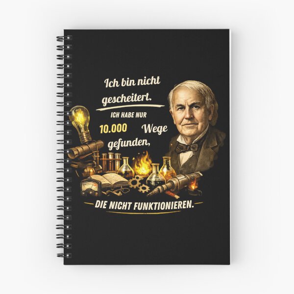 Item preview, Edison Quote - I Have Not Failed Success Design designed and sold by KI-Kunstwerk.