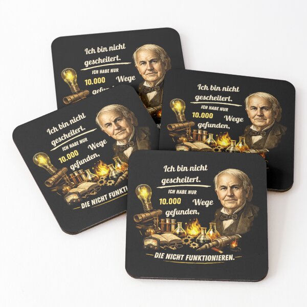 Item preview, Edison Quote - I Have Not Failed Success Design designed and sold by KI-Kunstwerk.