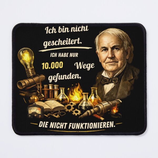 Item preview, Edison Quote - I Have Not Failed Success Design designed and sold by KI-Kunstwerk.