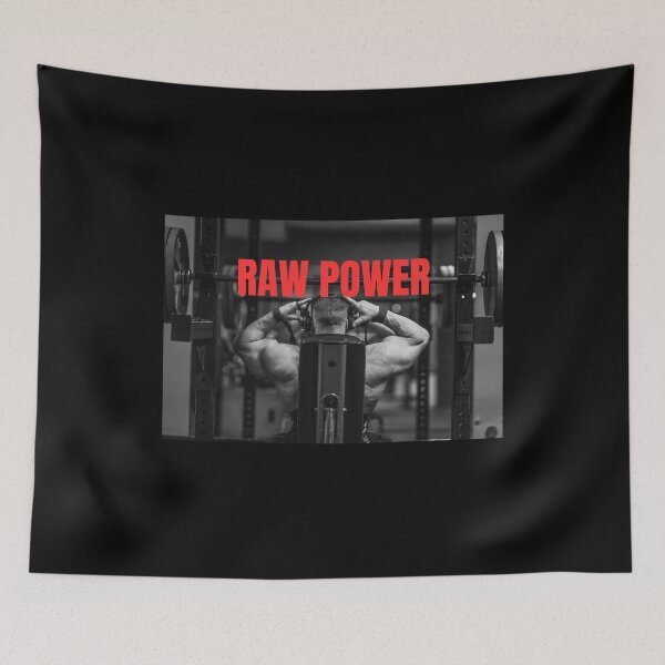 Item preview, Raw Power - Realistic Bodybuilder Bodybuilding Flexing Muscle Art designed and sold by poomfitshirt.