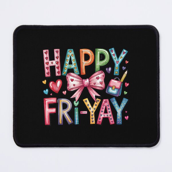 Item preview, Happy Fri-Yay Teacher Fry Yay Friday Weekend Funny Fri-Yay designed and sold by ElaineOSantamar.