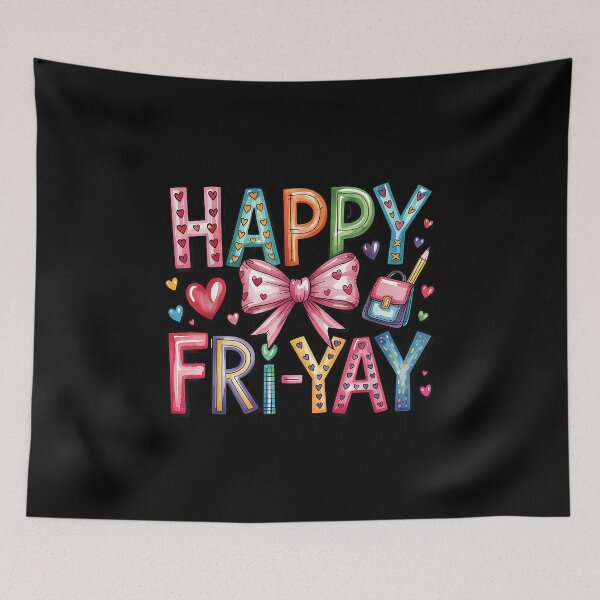 Item preview, Happy Fri-Yay Teacher Fry Yay Friday Weekend Funny Fri-Yay designed and sold by ElaineOSantamar.
