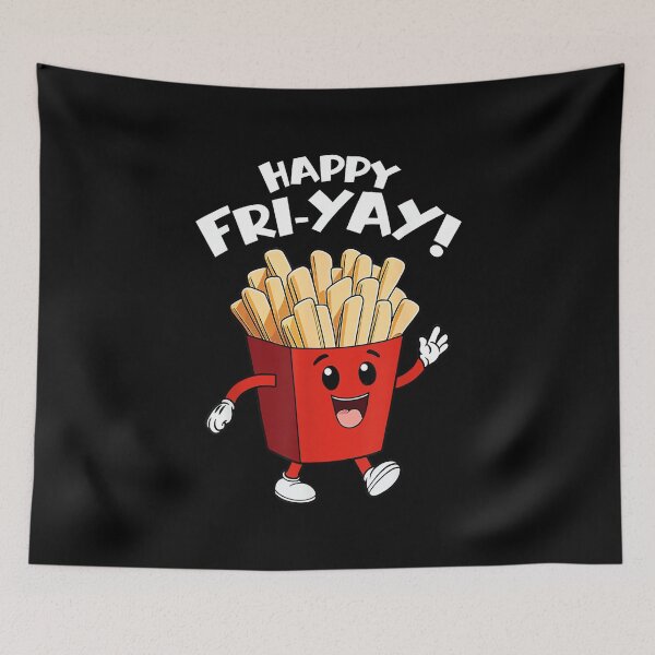 Item preview, Happy Fri-Yay Funny Cute Teacher Friday French Fry designed and sold by ElaineOSantamar.