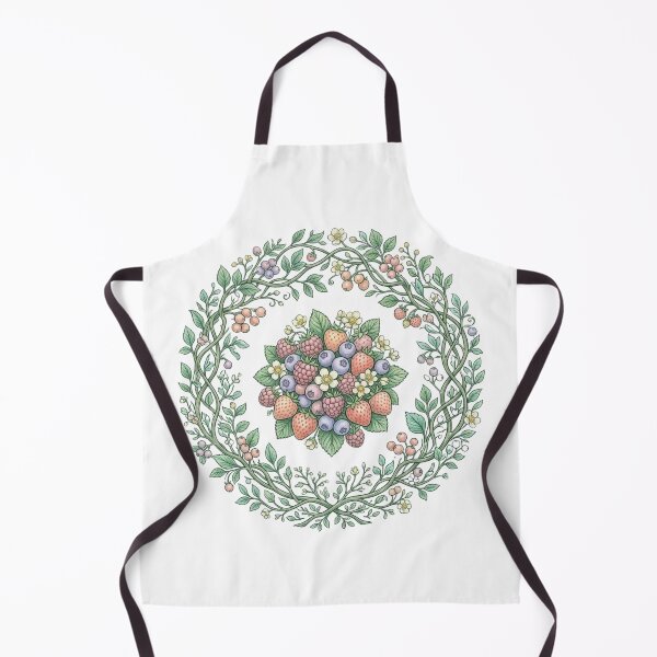 Item preview, Wild Berries & Botanical Wreath Illustration designed and sold by MoonSoul Studio.