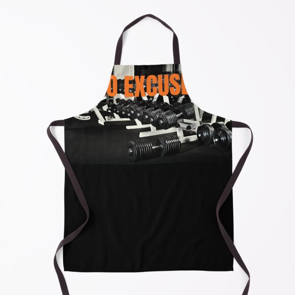 Item preview, No Excuses - Dumbbell Rack Gym Photography Art designed and sold by poomfitshirt.