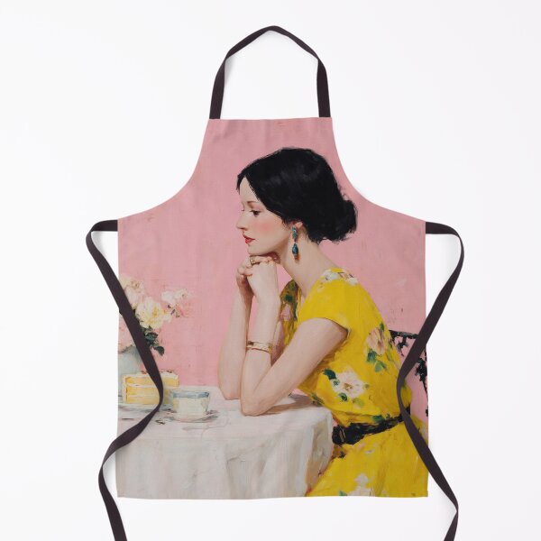 Item preview, Coffee and Cake, Young Woman Sitting At Table designed and sold by vintagevivian.