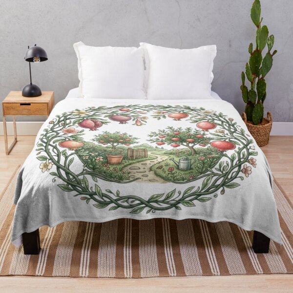 Item preview, Secret Pomegranate Garden Mandala designed and sold by MoonSoul Studio.