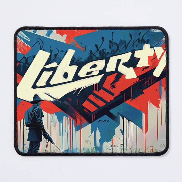 Item preview, Graffiti "Liberty" Protest Art Poster designed and sold by thelivingrp.